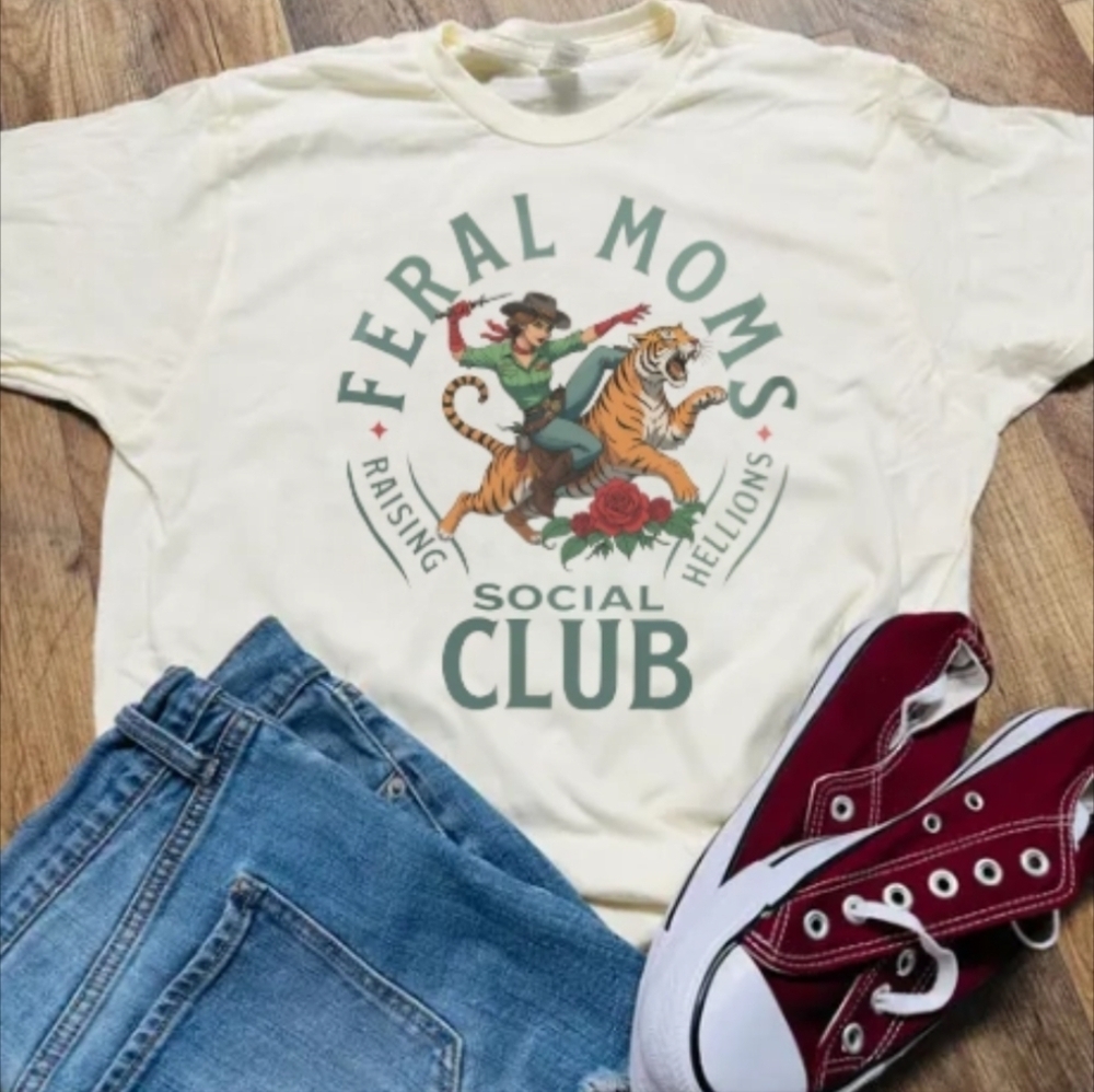 Feral Moms Club T-shirt Multiple Sizes Available